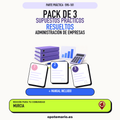 Pack de 3 supuestos prácticos resueltos de Administración de Empresas en Murcia. Incluye manual específico. PDF de Opotemario.