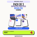 Pack de 3 supuestos prácticos resueltos de Economía en Madrid. Incluye manual específico. PDF de Opotemario.