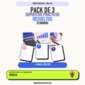 Pack de 3 supuestos prácticos resueltos de Economía en Murcia. Incluye manual específico. PDF de Opotemario.