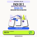 Pack de 3 supuestos prácticos resueltos de Educación Física de Maestros en Andalucía. Incluye manual específico. PDF de Opotemario.