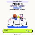 Pack de 3 supuestos prácticos resueltos de Educación Física de Secundaria en Canarias. Incluye manual específico. PDF de Opotemario.
