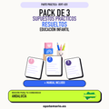 Pack de 3 supuestos prácticos resueltos de Educación Infantil en Andalucía. Incluye manual específico. PDF de Opotemario.