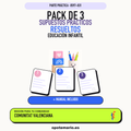 Pack de 3 supuestos prácticos resueltos de Educación Infantil en Comunitat Valenciana. Incluye manual específico. PDF de Opotemario.