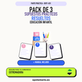 Pack de 3 supuestos prácticos resueltos de Educación Infantil en Extremadura. Incluye manual específico. PDF de Opotemario.
