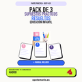 Pack de 3 supuestos prácticos resueltos de Educación Infantil en Madrid. Incluye manual específico. PDF de Opotemario.