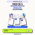 Pack de 3 supuestos prácticos resueltos de Educación Primaria en Canarias. Incluye manual específico. PDF de Opotemario.