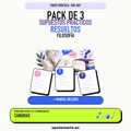 Pack de 3 supuestos prácticos resueltos de Filosofía en Canarias. Incluye manual específico. PDF de Opotemario.