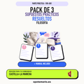 Pack de 3 supuestos prácticos resueltos de Filosofía en Castilla-La Mancha. Incluye manual específico. PDF de Opotemario.