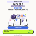 Pack de 3 supuestos prácticos resueltos de Formación y Orientación Laboral (FOL) en Andalucía. Incluye manual específico. PDF de Opotemario.