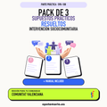 Pack de 3 supuestos prácticos resueltos de Intervención Sociocomunitaria en Comunitat Valenciana. Incluye manual específico. PDF de Opotemario.