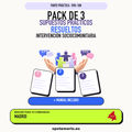 Pack de 3 supuestos prácticos resueltos de Intervención Sociocomunitaria en Madrid. Incluye manual específico. PDF de Opotemario.