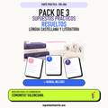 Pack de 3 supuestos prácticos resueltos de Lengua Castellana y Literatura en Comunitat Valenciana. Incluye manual específico. PDF de Opotemario.