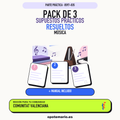 Pack de 3 supuestos prácticos resueltos de Música en Comunitat Valenciana. Incluye manual específico. PDF de Opotemario.