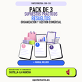 Pack de 3 supuestos prácticos resueltos de Organización y Gestión Comercial en Castilla-La Mancha. Incluye manual específico. PDF de Opotemario.