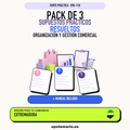 Pack de 3 supuestos prácticos resueltos de Organización y Gestión Comercial en Extremadura. Incluye manual específico. PDF de Opotemario.