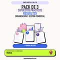 Pack de 3 supuestos prácticos resueltos de Organización y Gestión Comercial en Murcia. Incluye manual específico. PDF de Opotemario.