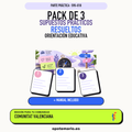 Pack de 3 supuestos prácticos resueltos de Orientación Educativa en Comunitat Valenciana. Incluye manual específico. PDF de Opotemario.