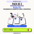 Pack de 3 supuestos prácticos resueltos de Procedimientos de Diagnóstico Clínico y Ortoprotésico en Castilla-La Mancha. Incluye manual específico. PDF de Opotemario.