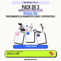 Pack de 3 supuestos prácticos resueltos de Procedimientos de Diagnóstico Clínico y Ortoprotésico en Castilla y León. Incluye manual específico. PDF de Opotemario.