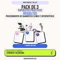 Pack de 3 supuestos prácticos resueltos de Procedimientos de Diagnóstico Clínico y Ortoprotésico en Comunitat Valenciana. Incluye manual específico. PDF de Opotemario.