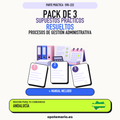 Pack de 3 supuestos prácticos resueltos de Procesos de Gestión Administrativa en Andalucía. Incluye manual específico. PDF de Opotemario.