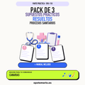 Pack de 3 supuestos prácticos resueltos de Procesos Sanitarios en Canarias. Incluye manual específico. PDF de Opotemario.