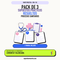 Pack de 3 supuestos prácticos resueltos de Procesos Sanitarios en Comunitat Valenciana. Incluye manual específico. PDF de Opotemario.