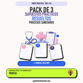 Pack de 3 supuestos prácticos resueltos de Procesos Sanitarios en Murcia. Incluye manual específico. PDF de Opotemario.