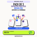 Pack de 3 supuestos prácticos resueltos de Servicios a la Comunidad en Andalucía. Incluye manual específico. PDF de Opotemario.