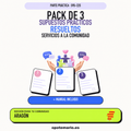 Pack de 3 supuestos prácticos resueltos de Servicios a la Comunidad en Aragón. Incluye manual específico.