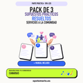 Pack de 3 supuestos prácticos resueltos de Servicios a la Comunidad en Canarias. Incluye manual específico. PDF de Opotemario.