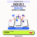 Pack de 3 supuestos prácticos resueltos de Servicios a la Comunidad en Cantabria. Incluye manual específico.