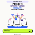 Pack de 3 supuestos prácticos resueltos de Servicios a la Comunidad en Extremadura. Incluye manual específico. PDF de Opotemario.