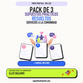 Pack de 3 supuestos prácticos resueltos de Servicios a la Comunidad en Illes Balears. Incluye manual específico.