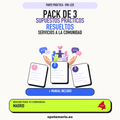 Pack de 3 supuestos prácticos resueltos de Servicios a la Comunidad en Madrid. Incluye manual específico. PDF de Opotemario.