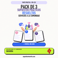 Pack de 3 supuestos prácticos resueltos de Servicios a la Comunidad en Navarra. Incluye manual específico.