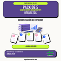 Pack de 5 supuestos prácticos resueltos de Administración de Empresas en Andalucía. Incluye manual específico. PDF de Opotemario.