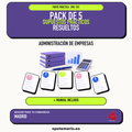 Pack de 5 supuestos prácticos resueltos de Administración de Empresas en Madrid. Incluye manual específico. PDF de Opotemario.