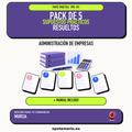Pack de 5 supuestos prácticos resueltos de Administración de Empresas en Murcia. Incluye manual específico. PDF de Opotemario.