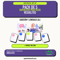 Pack de 5 supuestos prácticos resueltos de Audición y Lenguaje (AL) en Andalucía. Incluye manual específico. PDF de Opotemario.