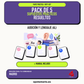 Pack de 5 supuestos prácticos resueltos de Audición y Lenguaje (AL) en Madrid. Incluye manual específico. PDF de Opotemario.