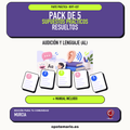 Pack de 5 supuestos prácticos resueltos de Audición y Lenguaje (AL) en Murcia. Incluye manual específico. PDF de Opotemario.