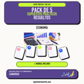 Pack de 5 supuestos prácticos resueltos de Economía en Canarias. Incluye manual específico. PDF de Opotemario.