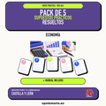 Pack de 5 supuestos prácticos resueltos de Economía en Castilla y León. Incluye manual específico. PDF de Opotemario.