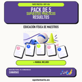Pack de 5 supuestos prácticos resueltos de Educación Física de Maestros en Canarias. Incluye manual específico. PDF de Opotemario.
