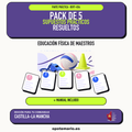 Pack de 5 supuestos prácticos resueltos de Educación Física de Maestros en Castilla-La Mancha. Incluye manual específico. PDF de Opotemario.