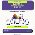 Pack de 5 supuestos prácticos resueltos de Educación Física de Secundaria en Andalucía. Incluye manual específico. PDF de Opotemario.