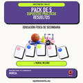 Pack de 5 supuestos prácticos resueltos de Educación Física de Secundaria en Murcia. Incluye manual específico. PDF de Opotemario.