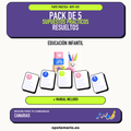 Pack de 5 supuestos prácticos resueltos de Educación Infantil en Canarias. Incluye manual específico. PDF de Opotemario.