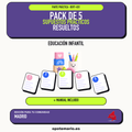 Pack de 5 supuestos prácticos resueltos de Educación Infantil en Madrid. Incluye manual específico. PDF de Opotemario.